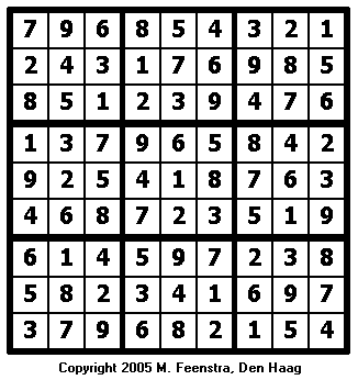 Easy Sudoku Puzzle 1 - Solution