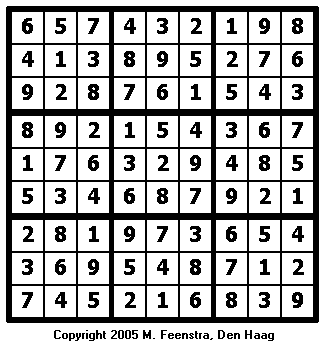 Easy Sudoku Puzzle 10 - Solution