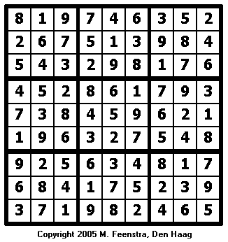 Easy Sudoku Puzzle 12 - Solution