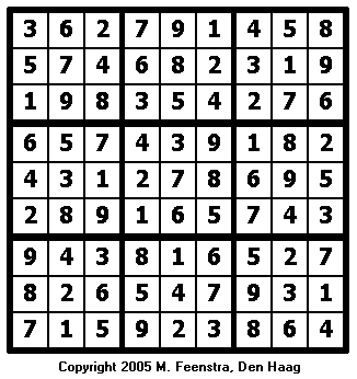 Easy Sudoku Puzzle 15 - Solution