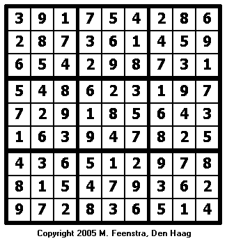 Easy Sudoku Puzzle 17 - Solution