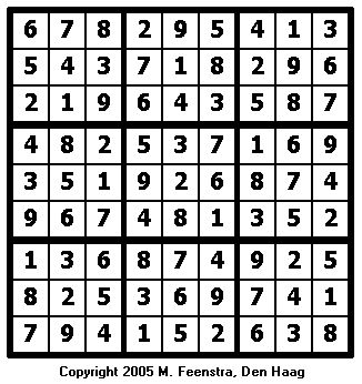 Easy Sudoku Puzzle 5 - Solution