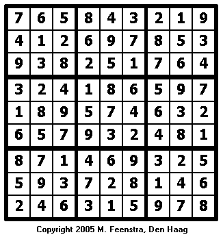 Easy Sudoku Puzzle 9 - Solution
