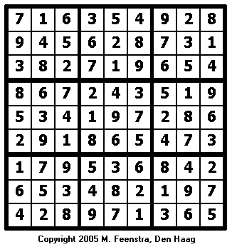 Standard Sudoku Puzzle 12 - Solution