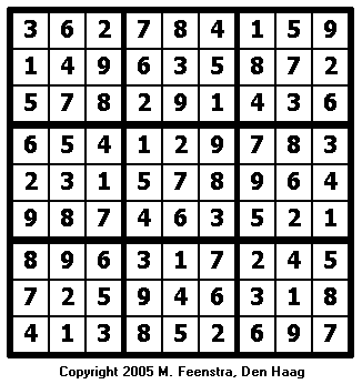 Standard Sudoku Puzzle 13 - Solution