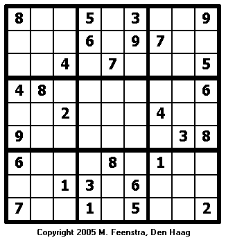 Standard Sudoku Puzzle 15