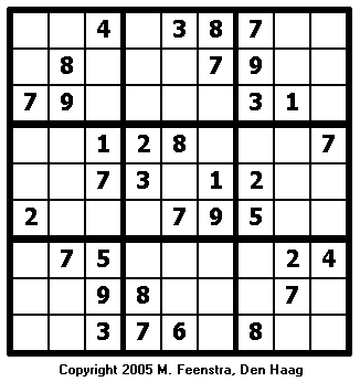 Standard Sudoku Puzzle 17