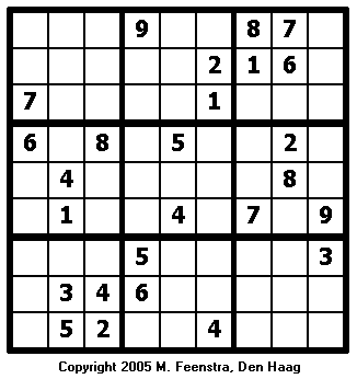 Standard Sudoku Puzzle 18