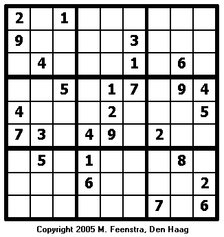 Standard Sudoku Puzzle 5