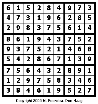 Standard Sudoku Puzzle 7 - Solution