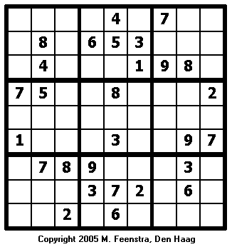 Standard Sudoku Puzzle 9