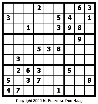Hard Sudoku Puzzle 1