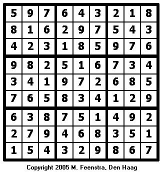 Hard Sudoku Puzzle 14 - Solution