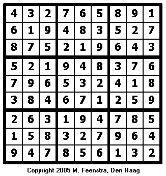 Hard Sudoku Puzzle 16 - Solution