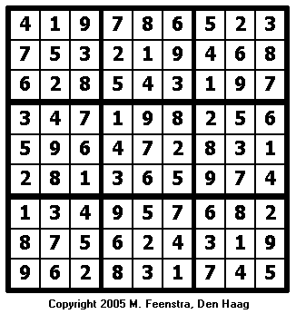 Hard Sudoku Puzzle 18 - Solution