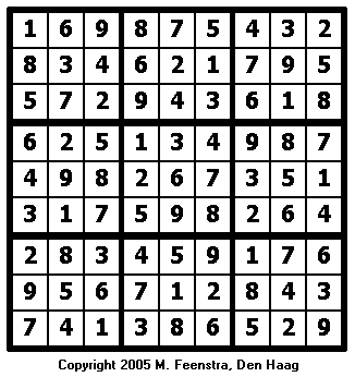 Hard Sudoku Puzzle 20 - Solution