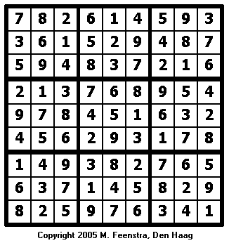Hard Sudoku Puzzle 5 - Solution