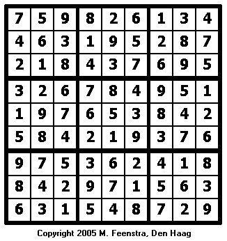 Hard Sudoku Puzzle 8 - Solution