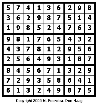 Hard Sudoku Puzzle 9 - Solution
