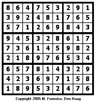 Expert Sudoku Puzzle 15 - Solution