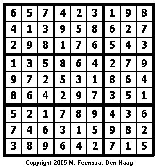 Expert Sudoku Puzzle 16 - Solution