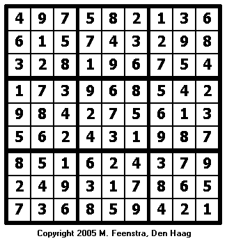 Expert Sudoku Puzzle 17 - Solution