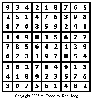 Expert Sudoku Puzzle 18 - Solution
