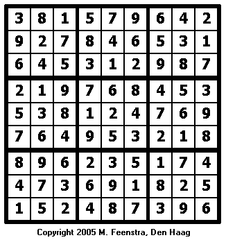 Expert Sudoku Puzzle 19 - Solution