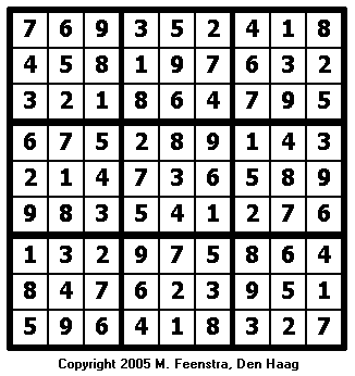 Expert Sudoku Puzzle 2 - Solution