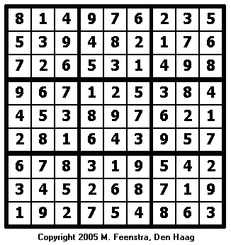 Expert Sudoku Puzzle 20 - Solution