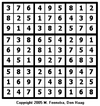 Expert Sudoku Puzzle 3 - Solution