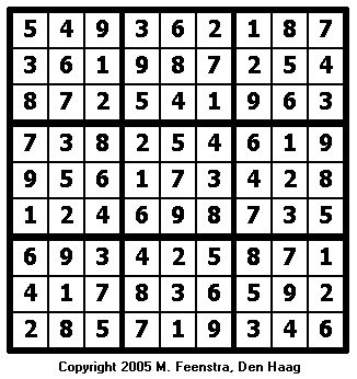 Expert Sudoku Puzzle 5 - Solution