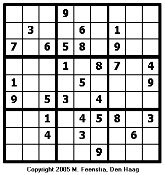 Expert Sudoku Puzzle 9