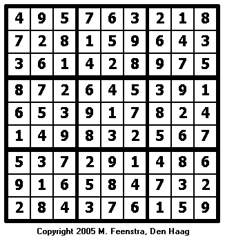 Extreme Sudoku Puzzle 18 - Solution
