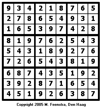 Extreme Sudoku Puzzle 19 - Solution