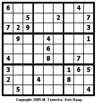 Extreme Sudoku Puzzle 20