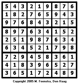 Extreme Sudoku Puzzle 5 - Solution